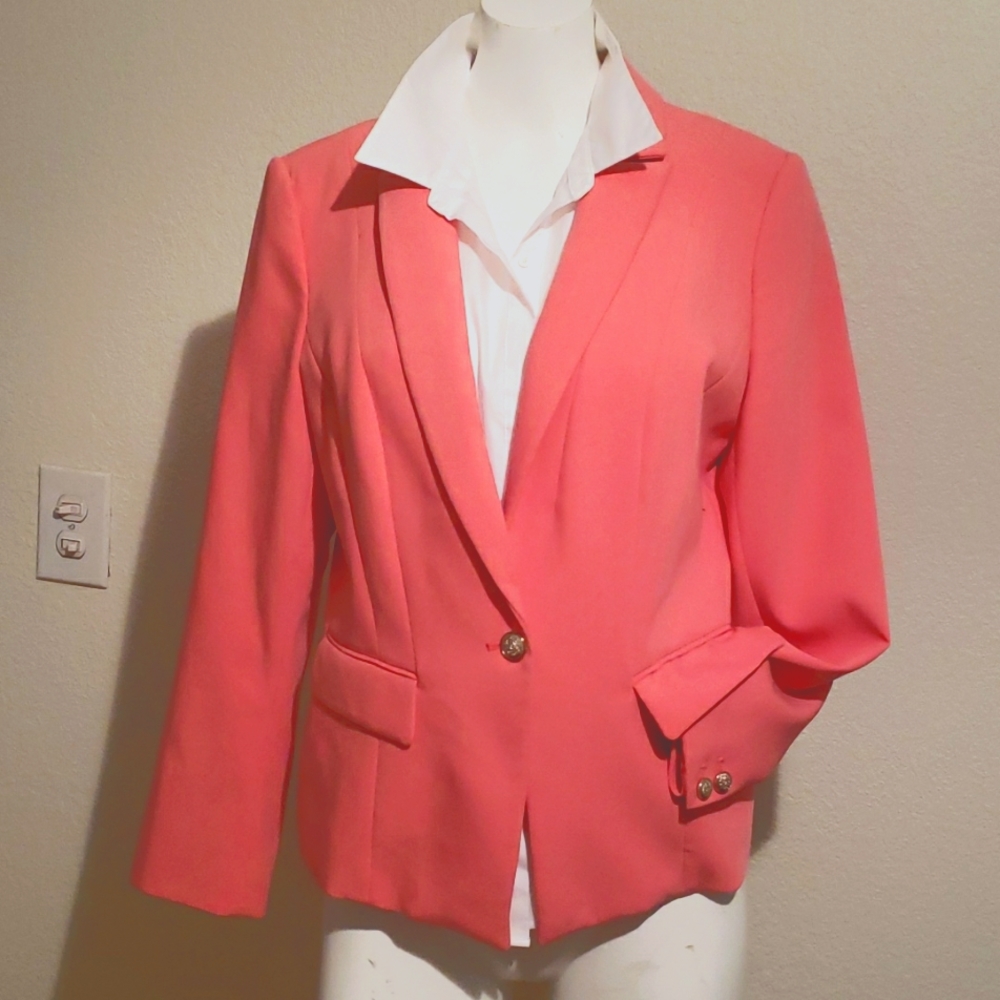 WHBM Fitted single button jacket.